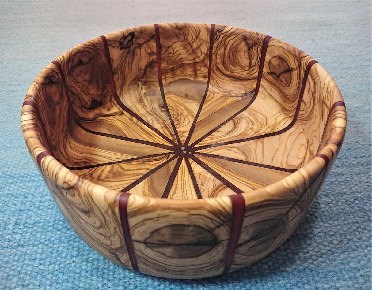 Fruit Bowl - hand carved in Turkey from olive wood