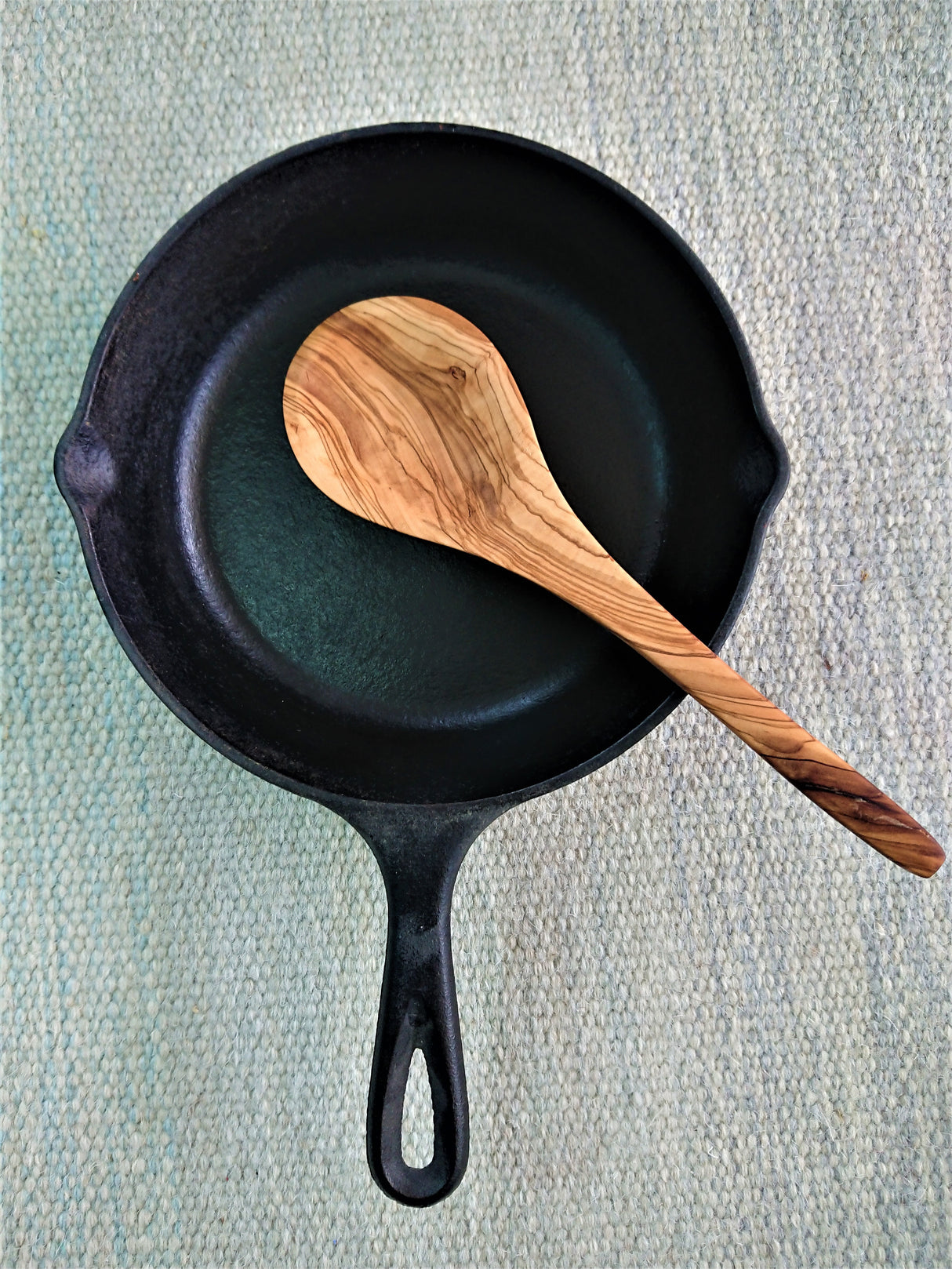 Rice Spoon - hand carved in Turkey from olive wood