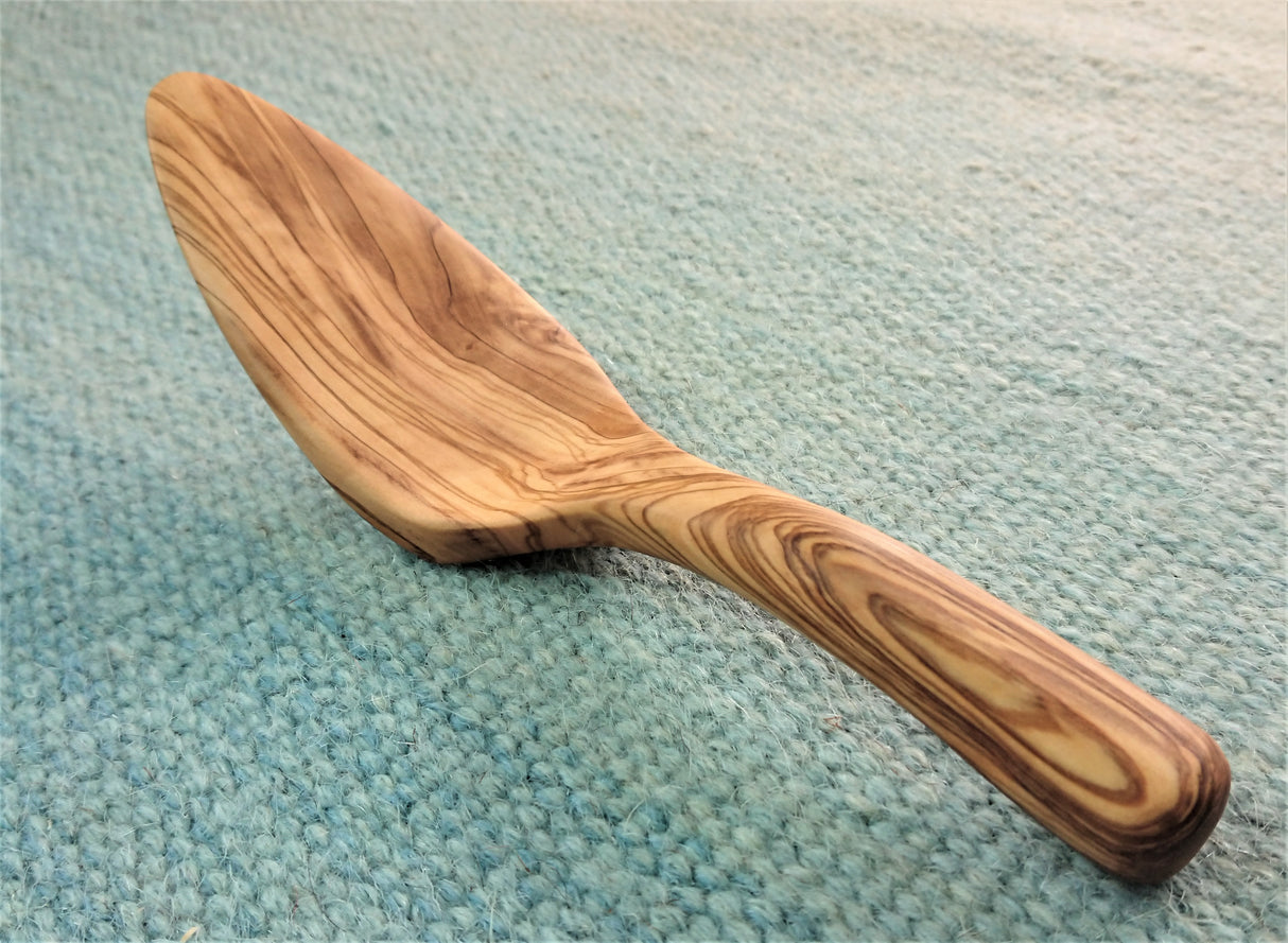 Cake Shovel - hand carved in Turkey from olive wood