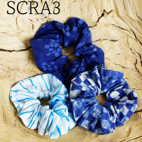 Scrunchie Gift Box - 3 Adult Scrunchies - The Blue Box