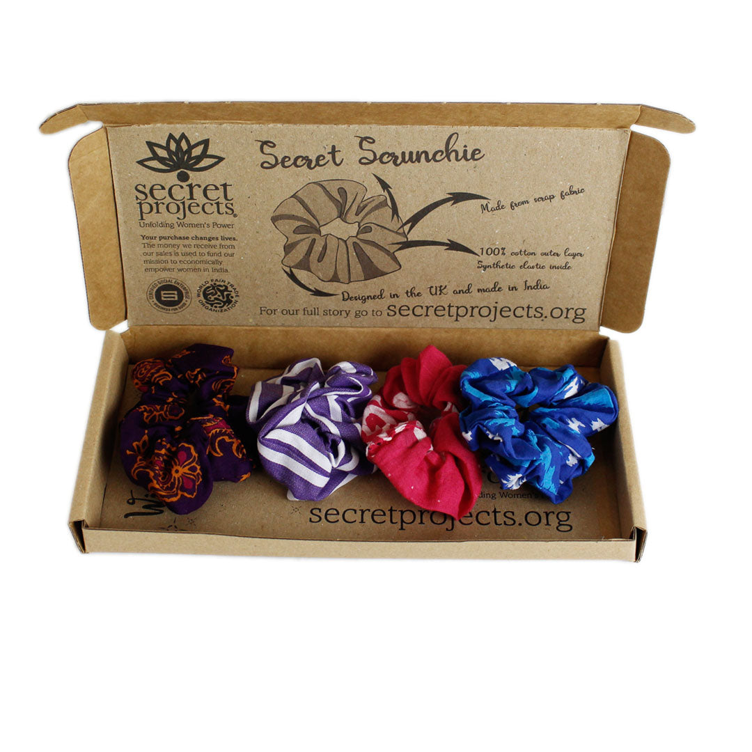 Scrunchie Gift Box - 3 Children Sized Scrunchies - The Variety Box