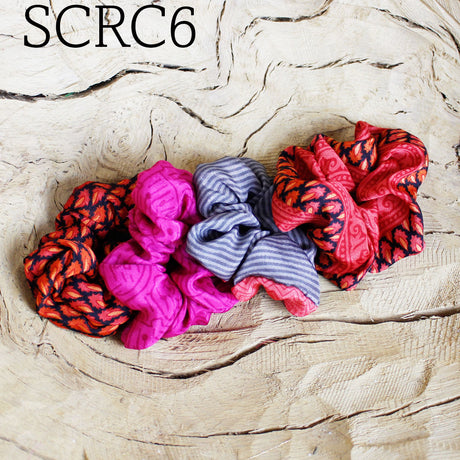 Scrunchie Gift Box - 3 Children Sized Scrunchies -  The Grey & Pink Box