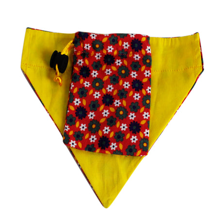 Ditsy Dog Bandanna & matching Treat Bag 4 Sizes - Dog Clothing Cute