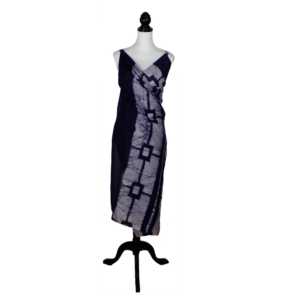 Batik Blue Webb Secret Sari Dress