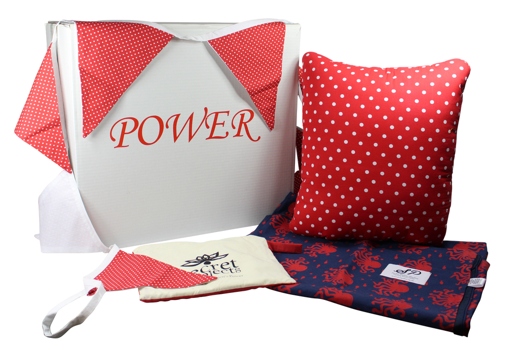 Vibrant Child Gift Box with Secret Pillow, Secret Bunting and Secret Bed