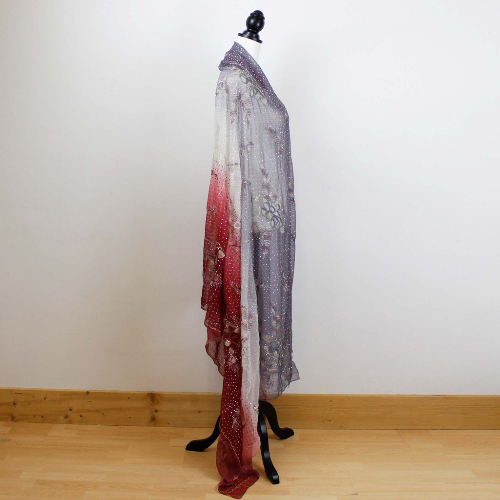 K13 Sari Kimono DIY Pack with grey bias binding