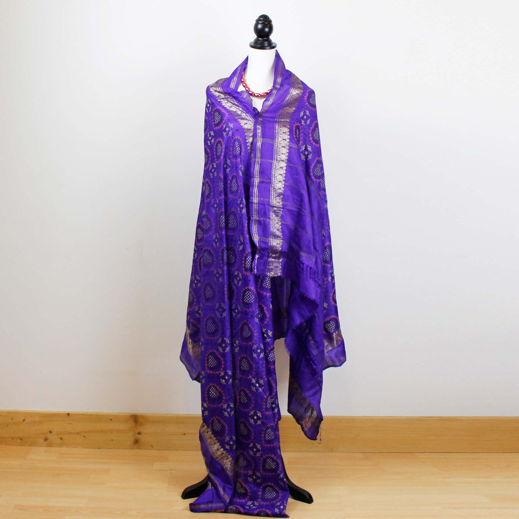 KK15 Sari Kimono DIY Pack with grey bias binding