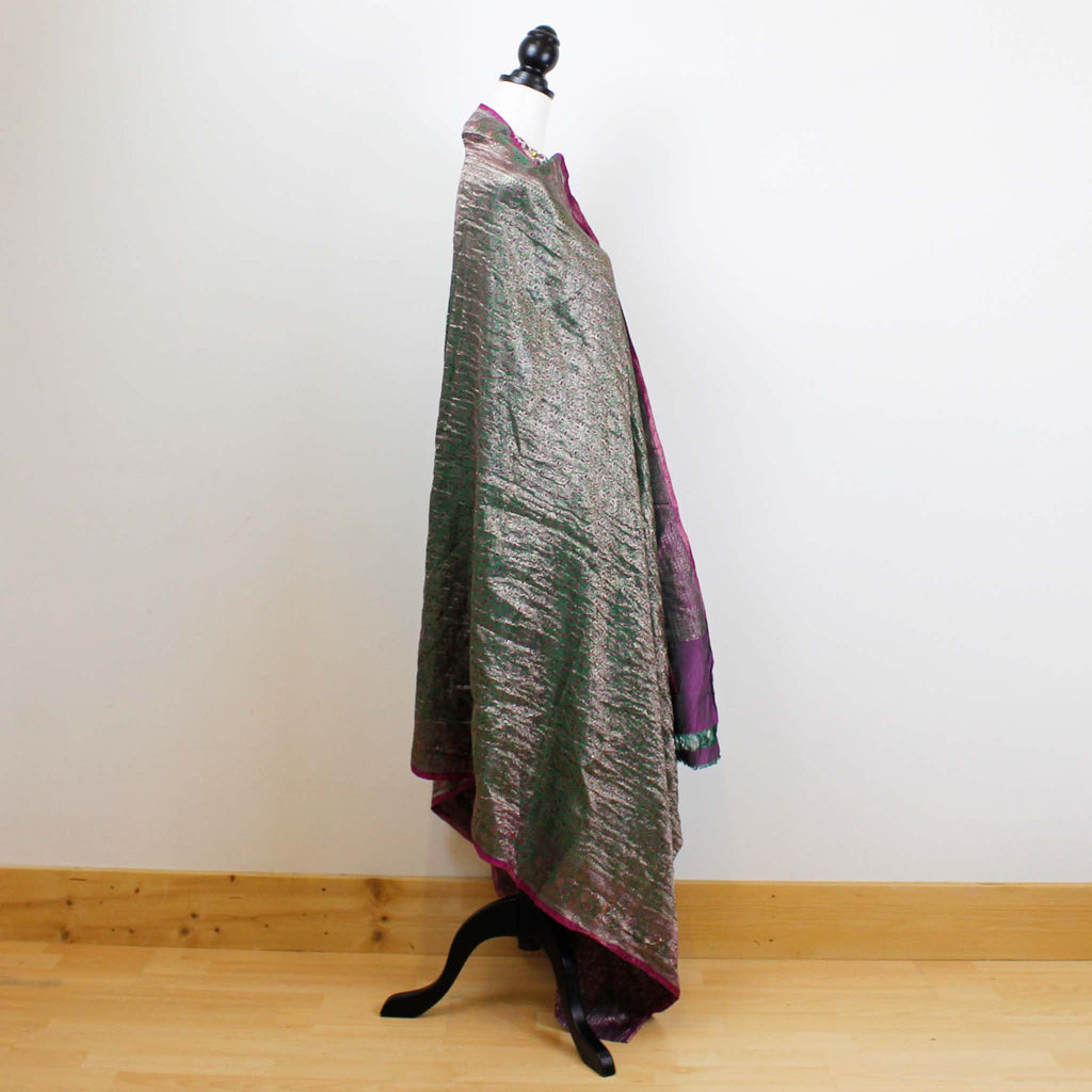 K19 Sari Kimono DIY Pack with grey bias binding
