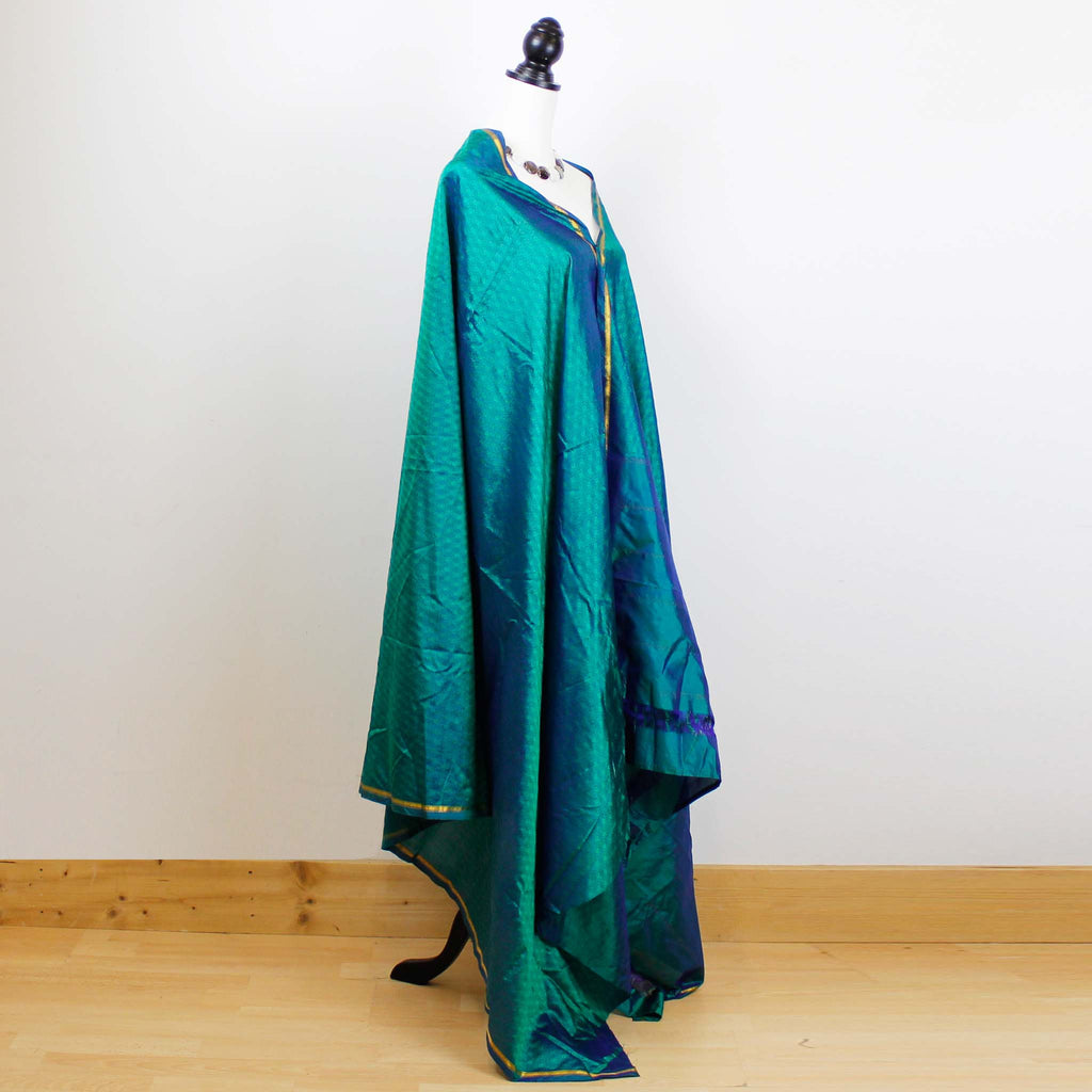 K8 Sari Kimono DIY Pack with midnight blue bias binding