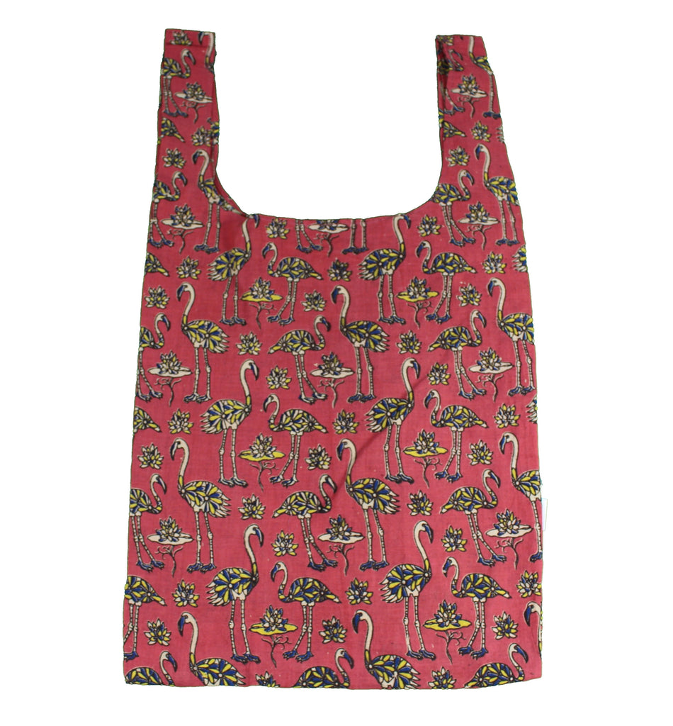 Flock of Flamingos Red Secret Shopping Bag
