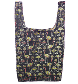 Flock of Flamingos Black Secret Shopping Bag