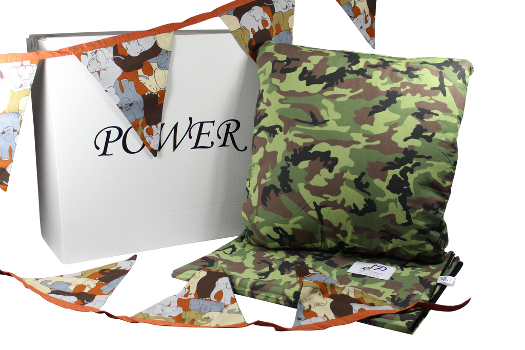 Camo Gift Box with Secret Pillow and bunting