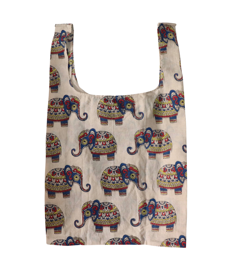 Cream Baby Elephants Secret Shopping Bag