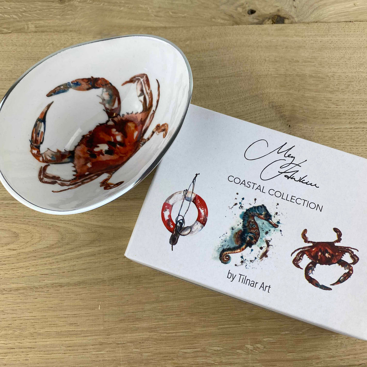 Crab Oval Bowl by Tilnar Arts, fair trade producer, India