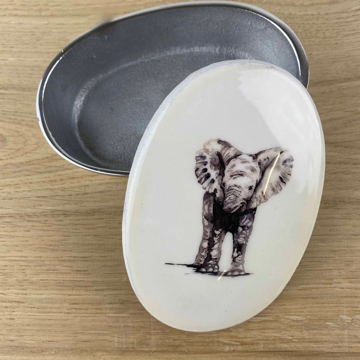 Elephant Trinket Pot by Tilnar Arts, fair trade producer, India