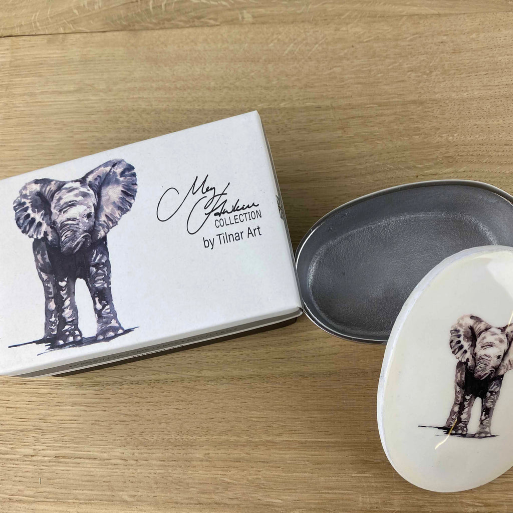 Elephant Trinket Pot by Tilnar Arts, fair trade producer, India