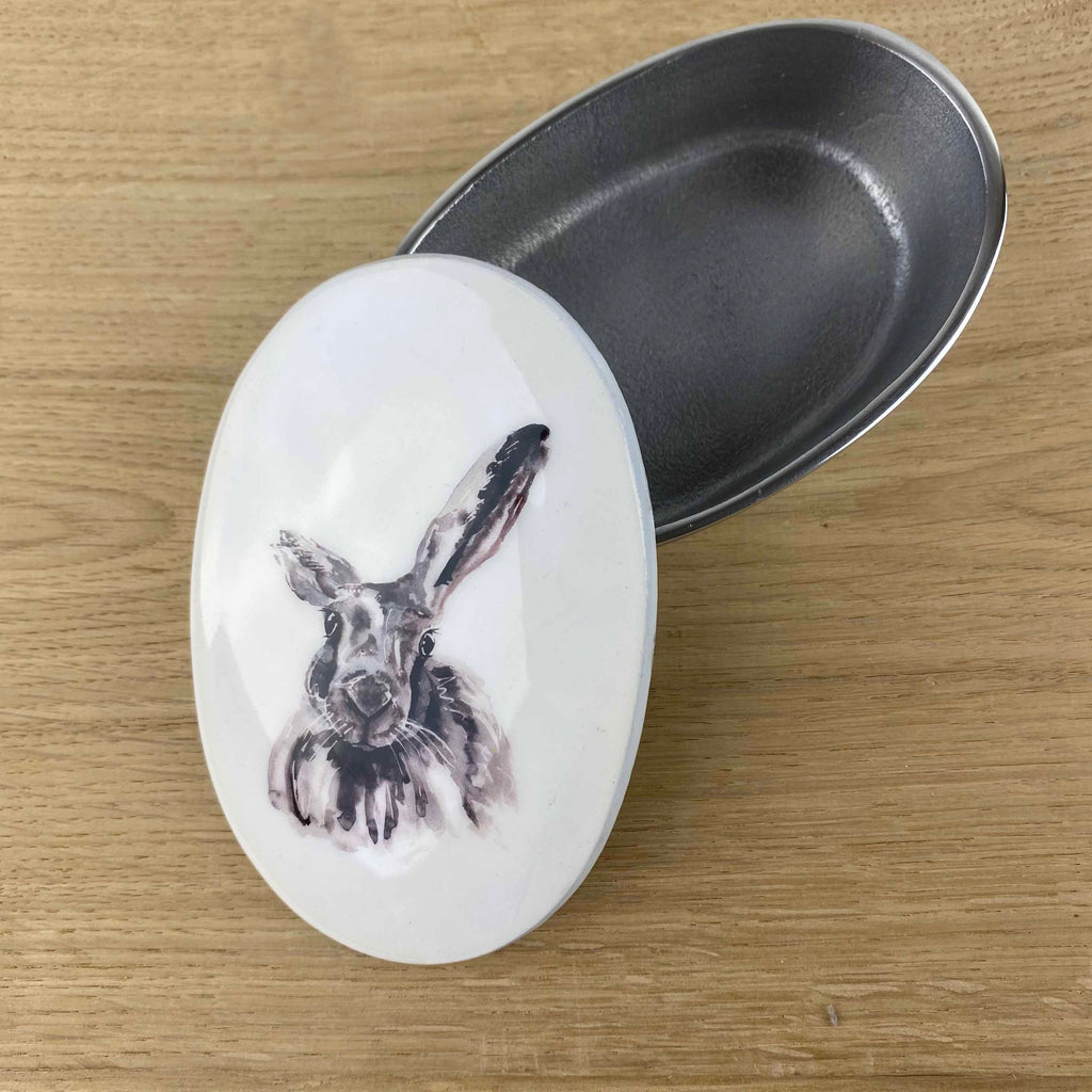 Hare Trinket Pot by Tilnar Arts, fair trade producer, India