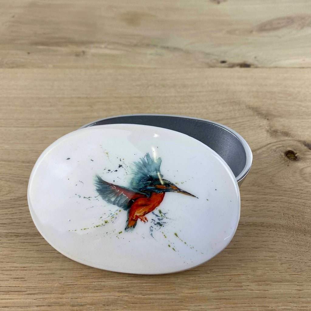 Kingfisher Trinket Pot by Tilnar Arts, fair trade producer, India