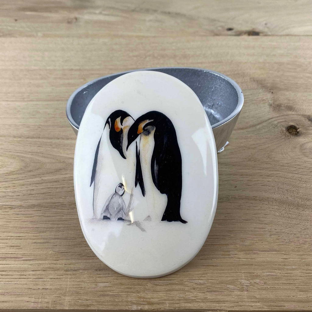 Penguin Trinket Pot by Tilnar Arts, fair trade producer, India