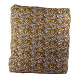 Mustard Paisley Secret Pillow - a pillow that unfolds into a blanket