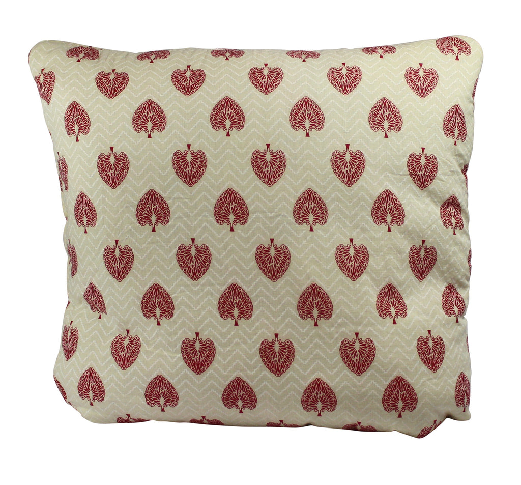 Peacock Monarch Red Secret Pillow - a pillow that unfolds into a blanket