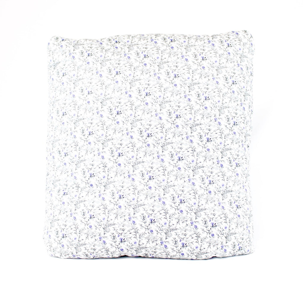 Purple Flowers in The Snow Secret Pillow - a pillow that unfolds into a blanket