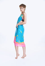 Dragon Fruit Secret Sari Dress