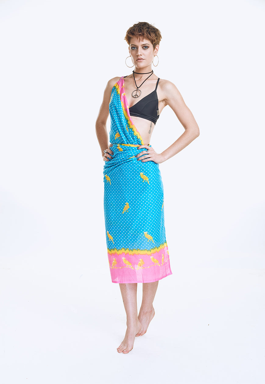 Dragon Fruit Secret Sari Dress