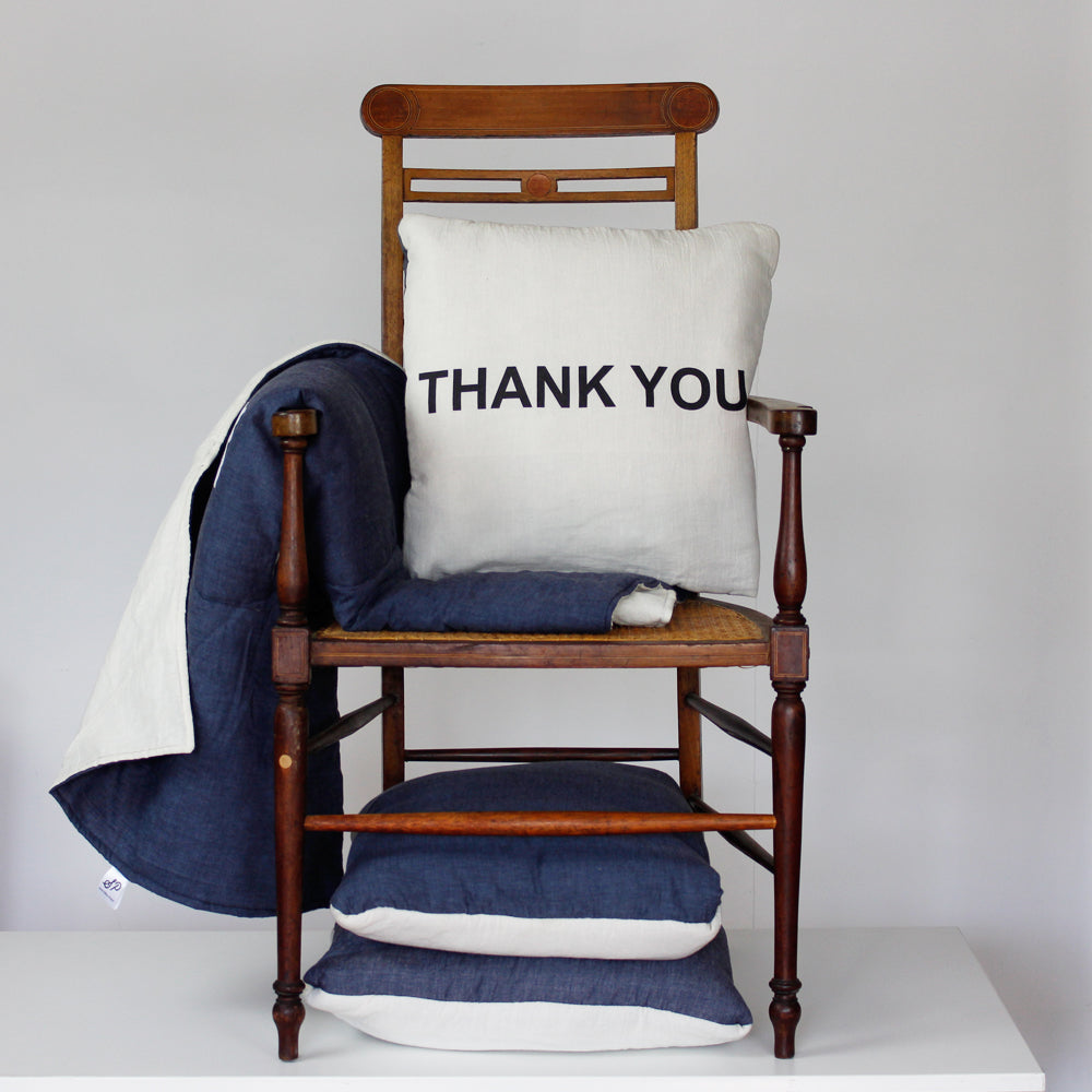 Thank You Secret Pillow - a pillow that unfolds into a blanket